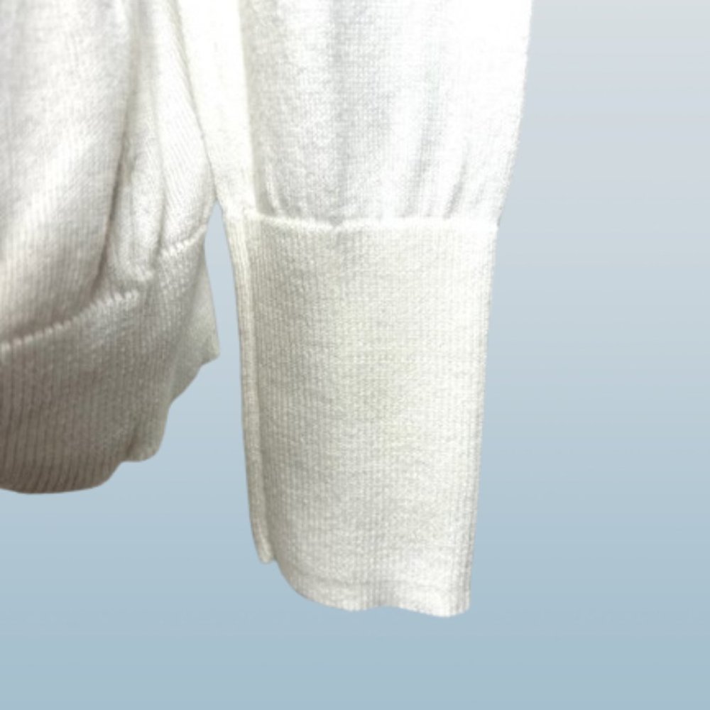 Old Navy White Cardigan Sweater with Shawl Lapels - Picture 7 of 10